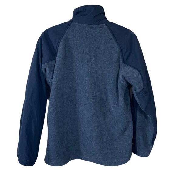 Columbia Full Zip Fleece Jacket Men's Small Charcoal BRAND EMBROIDERY - Picture 2 of 5